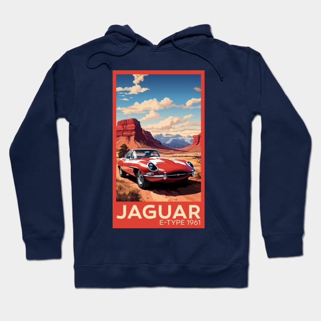 Jaguar E-Type Series 1 Hoodie by MaxDeSanje 